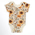 Organic Cotton Short Sleeve Baby Bodysuit, Bryony Organic Earthy Clothing